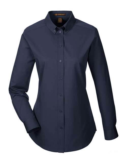 Harriton Women's Foundation Cotton Twill Shirt with Teflon M581W