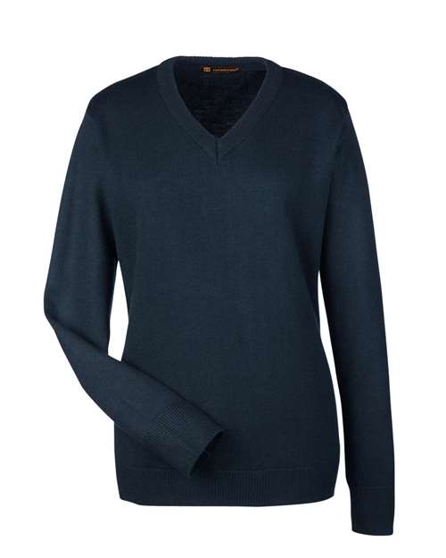 Harriton Womens Pilbloc V-Neck Sweater M420W
