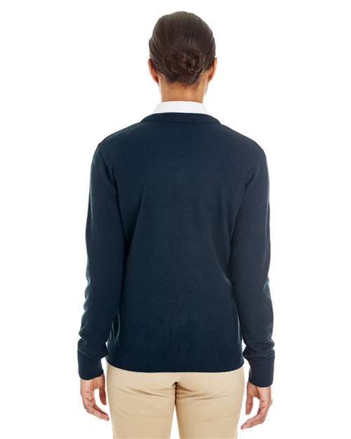Harriton Womens Pilbloc V-Neck Sweater M420W