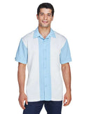 Harriton Two-Tone Camp Shirt M575