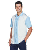 Harriton Two-Tone Camp Shirt M575