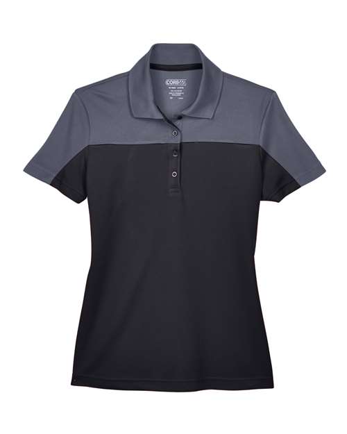 CORE365 Women's Balance Colorblock Performance Piqué Polo CE101W
