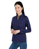 CORE365 Women's Origin Performance Pique Quarter-Zip Pullover CE418W