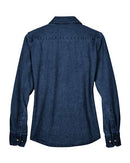 Harriton Women's Long Sleeve Denim Shirt M550W