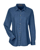 Harriton Women's Long Sleeve Denim Shirt M550W