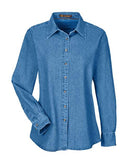 Harriton Women's Long Sleeve Denim Shirt M550W