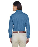 Harriton Women's Long Sleeve Denim Shirt M550W