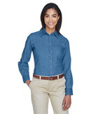 Harriton Women's Long Sleeve Denim Shirt M550W