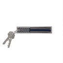 Rothco Thin Blue Line Flag Patch Keychain. Item
