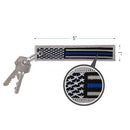 Rothco Thin Blue Line Flag Patch Keychain. Item