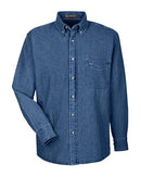 Harriton Tall Long Sleeve Denim Shirt M550T