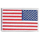 Rothco Iron On / Sew On Embroidered US Flag Patch . Item