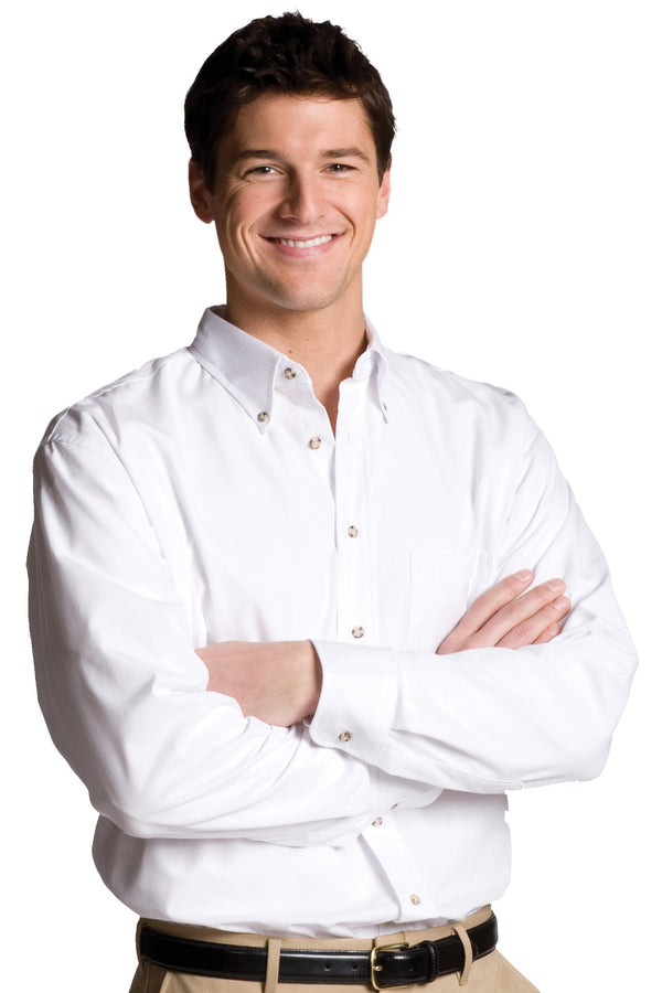 Edwards Easy Care Poplin Long Sleeve Mens Shirt [#1280].  Live Chat for Bulk Discounts