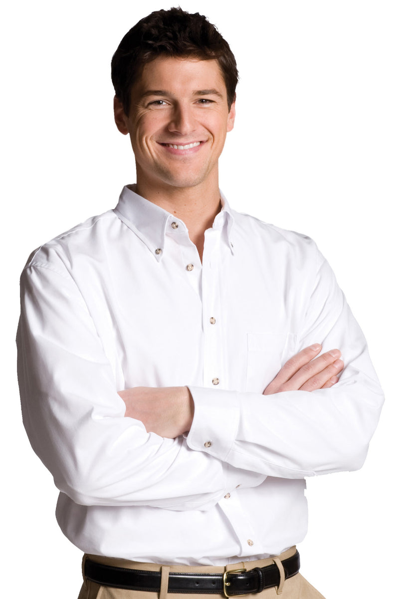 Edwards Easy Care Poplin Long Sleeve Mens Shirt [