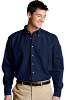 Edwards Easy Care Poplin Long Sleeve Mens Shirt [