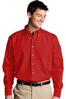 Edwards Easy Care Poplin Long Sleeve Mens Shirt [