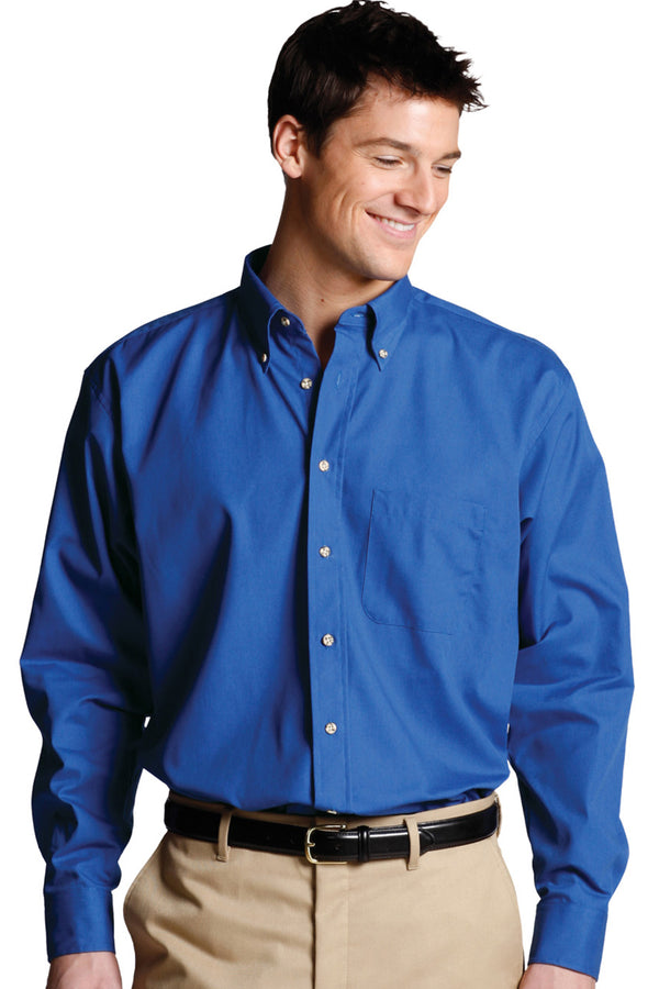 Edwards Easy Care Poplin Long Sleeve Mens Shirt [#1280].  Live Chat for Bulk Discounts