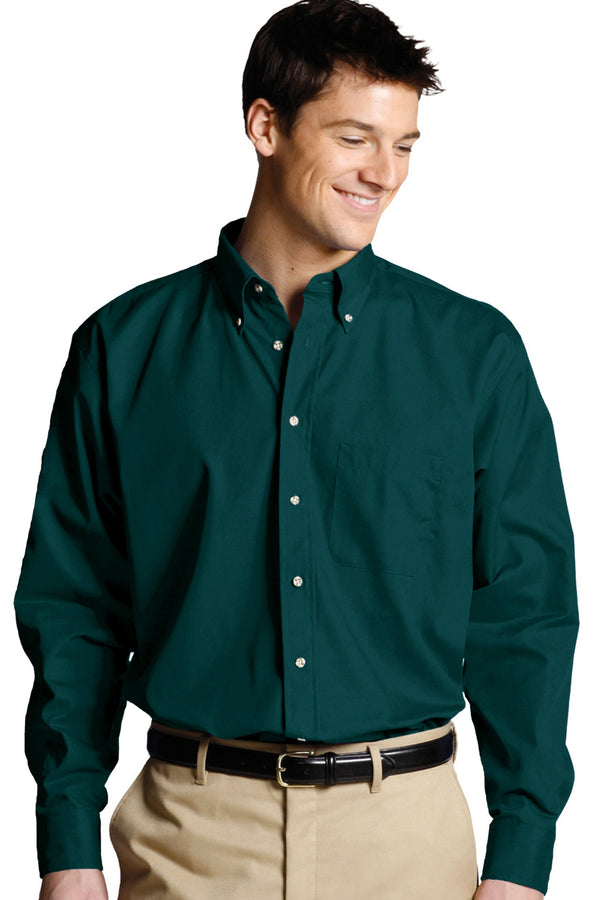 Edwards Easy Care Poplin Long Sleeve Mens Shirt [#1280].  Live Chat for Bulk Discounts