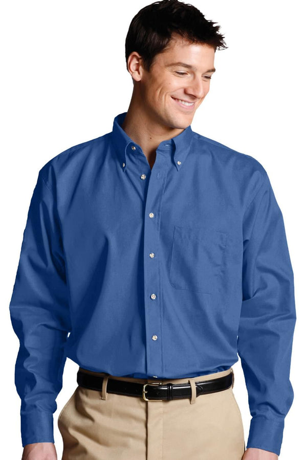 Edwards Easy Care Poplin Long Sleeve Mens Shirt [#1280].  Live Chat for Bulk Discounts