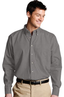 Edwards Easy Care Poplin Long Sleeve Mens Shirt [