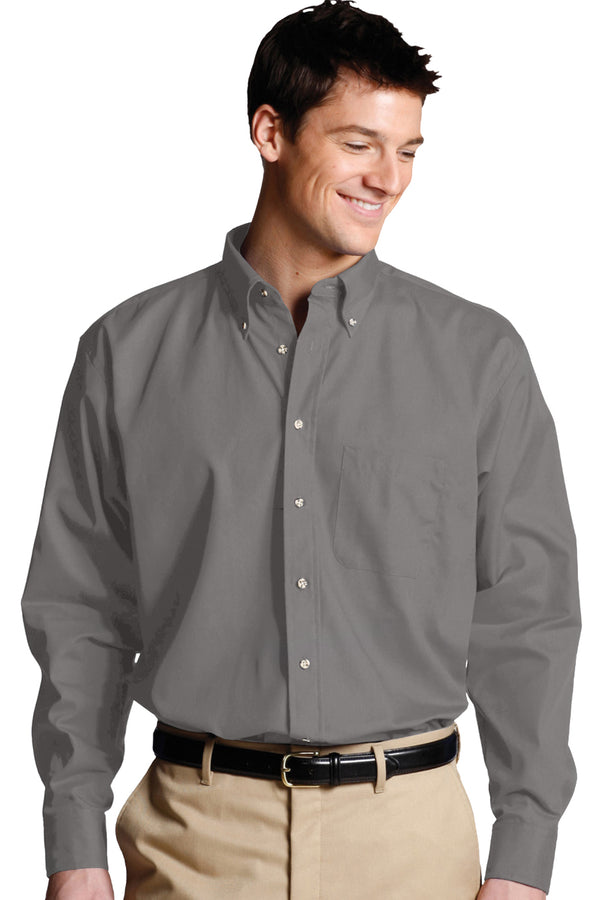 Edwards Easy Care Poplin Long Sleeve Mens Shirt [#1280].  Live Chat for Bulk Discounts