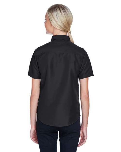 Harriton Women's Key West Short Sleeve Performance Staff Shirt M580W