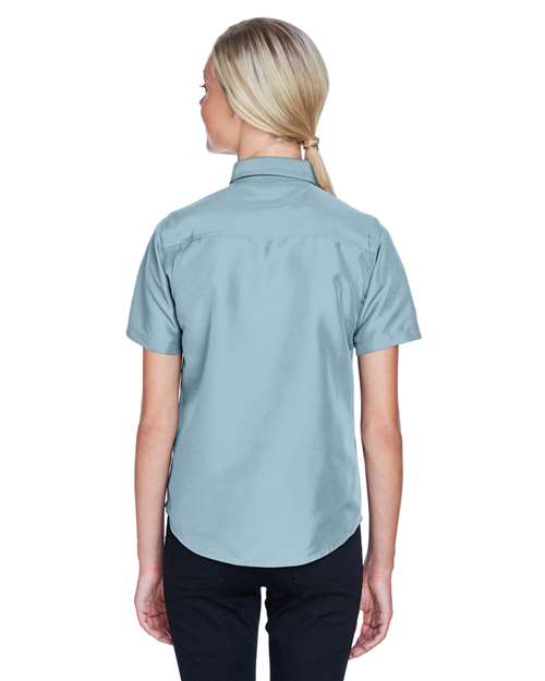 Harriton Women's Key West Short Sleeve Performance Staff Shirt M580W