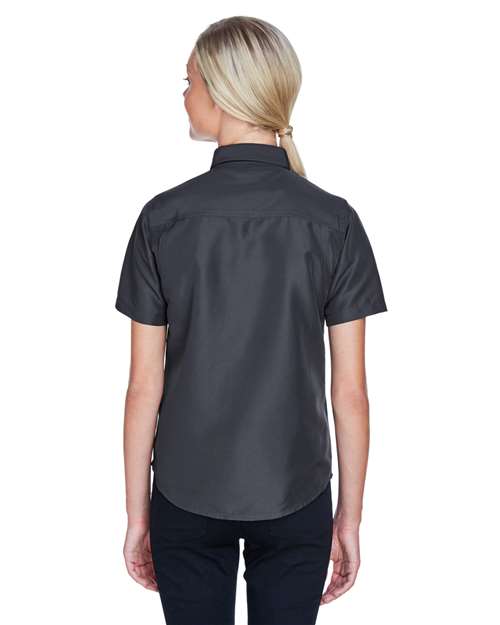 Harriton Women's Key West Short Sleeve Performance Staff Shirt M580W