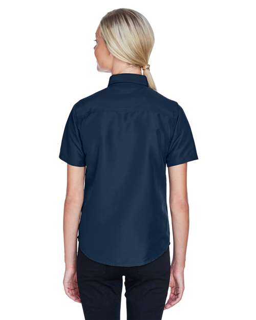 Harriton Women's Key West Short Sleeve Performance Staff Shirt M580W