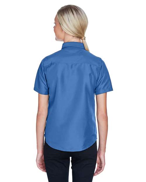 Harriton Women's Key West Short Sleeve Performance Staff Shirt M580W