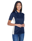 UltraClub Womens Cool & Dry Sport Two-Tone Polo 8406L