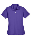 UltraClub Women's Cool & Dry Stain-Release Performance Polo 8445L - Purple