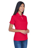 UltraClub Women's Cool & Dry Stain-Release Performance Polo 8445L - Red