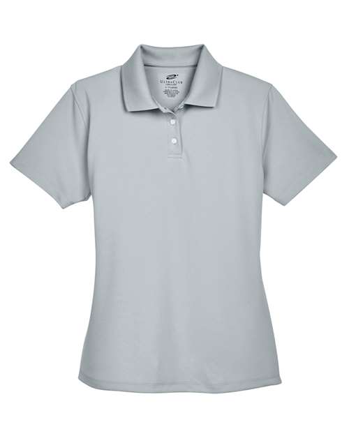 UltraClub Women's Cool & Dry Stain-Release Performance Polo 8445L - Silver