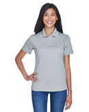 UltraClub Women's Cool & Dry Stain-Release Performance Polo 8445L - Silver