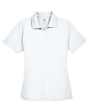 UltraClub Women's Cool & Dry Stain-Release Performance Polo 8445L - White