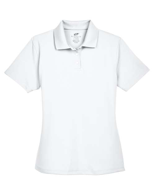 UltraClub Women's Cool & Dry Stain-Release Performance Polo 8445L - White