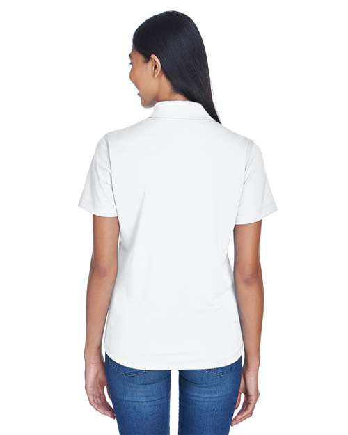 UltraClub Women's Cool & Dry Stain-Release Performance Polo 8445L - White