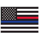 Rothco Thin Blue Line & Thin Red Line Flag Decal . Item