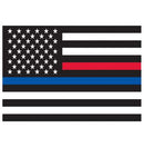 Rothco Thin Blue Line & Thin Red Line Flag Decal . Item