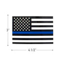 Rothco Transparent Thin Blue Line Flag Decal. Item