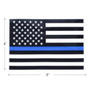 Rothco Transparent Thin Blue Line Flag Decal. Item