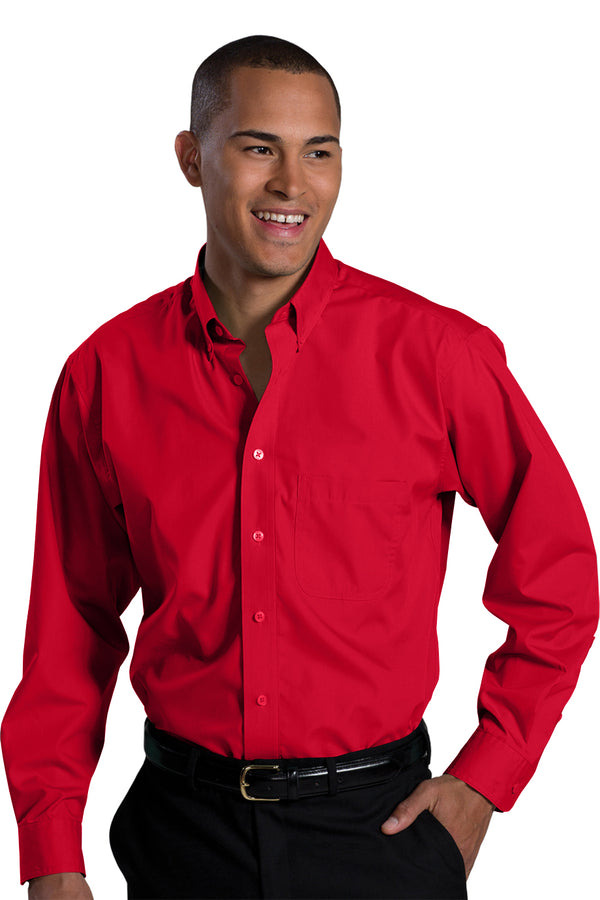 Edwards Lightweight Poplin Long Sleeve Mens Shirt [#1295].  Live Chat for Bulk Discounts