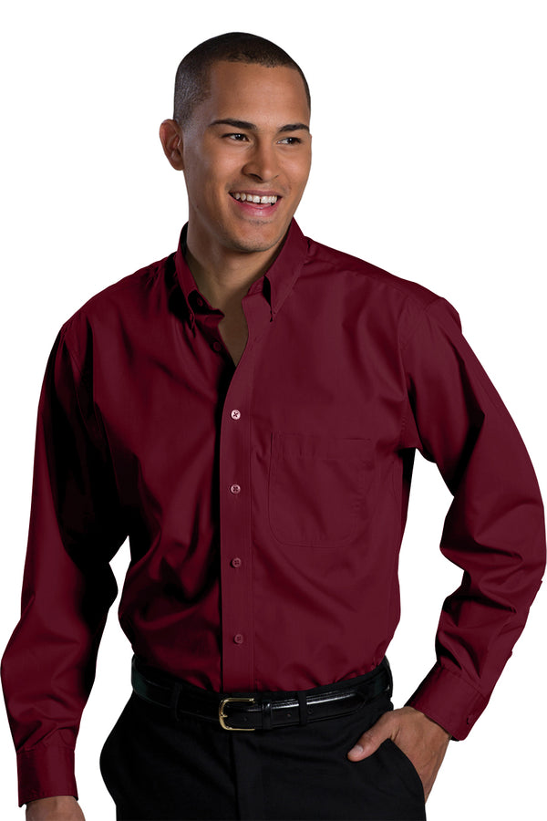 Edwards Lightweight Poplin Long Sleeve Mens Shirt [#1295].  Live Chat for Bulk Discounts