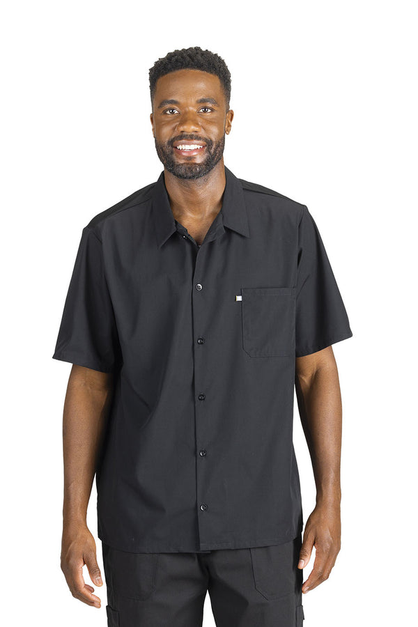 Edwards Button Front Shirt With Mesh Back [#1305].  Live Chat for Bulk Discounts