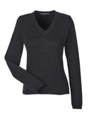 Devon & Jones Women's V-Neck Sweater D475W