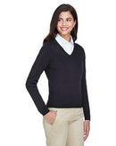 Devon & Jones Women's V-Neck Sweater D475W