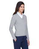 Devon & Jones Women's V-Neck Sweater D475W