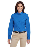 Harriton Women's Foundation Cotton Twill Shirt with Teflon M581W