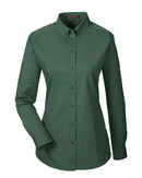 Harriton Women's Foundation Cotton Twill Shirt with Teflon M581W
